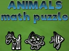 Animals math puzzles